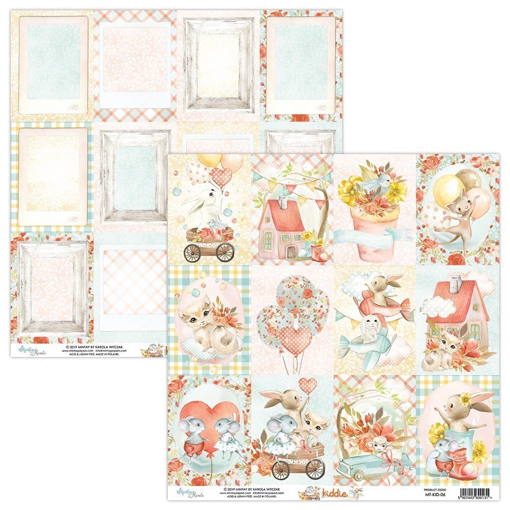 Mintay Kiddie 6x6 Inch Scrapbooking Paper Pad (MT-KID-08)