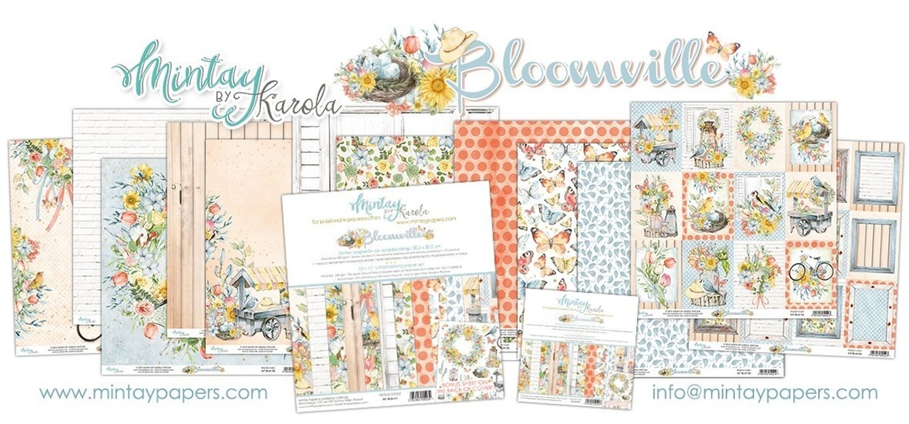 Mintay Bloomville 6x6 Inch Scrapbooking Paper Pad (MT-BLM-08) Mintay Bloomville 6x6 Inch Scrapbooking Paper Pad (MT-BLM-08)