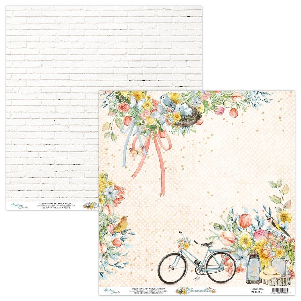 Mintay Bloomville 6x6 Inch Scrapbooking Paper Pad (MT-BLM-08) Mintay Bloomville 6x6 Inch Scrapbooking Paper Pad (MT-BLM-08)