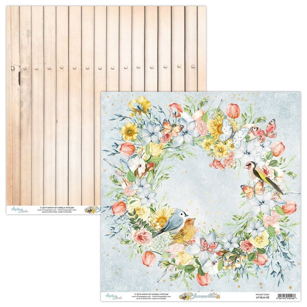 Mintay Bloomville 6x6 Inch Scrapbooking Paper Pad (MT-BLM-08) Mintay Bloomville 6x6 Inch Scrapbooking Paper Pad (MT-BLM-08)