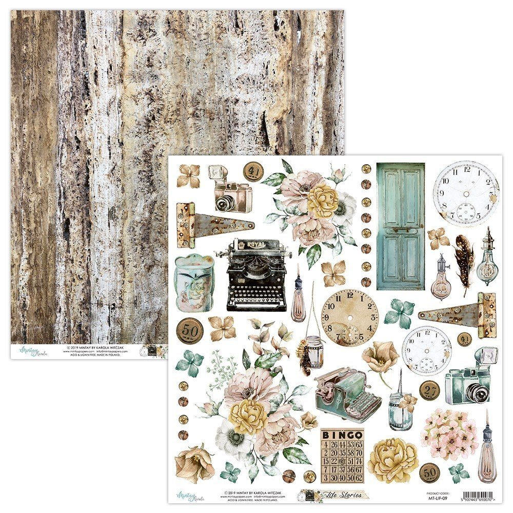 Mintay Life Stories 6x6 Inch Scrapbooking Paper Pad (MT-LIF-08) Mintay Life Stories 6x6 Inch Scrapbooking Paper Pad (MT-LIF-08)