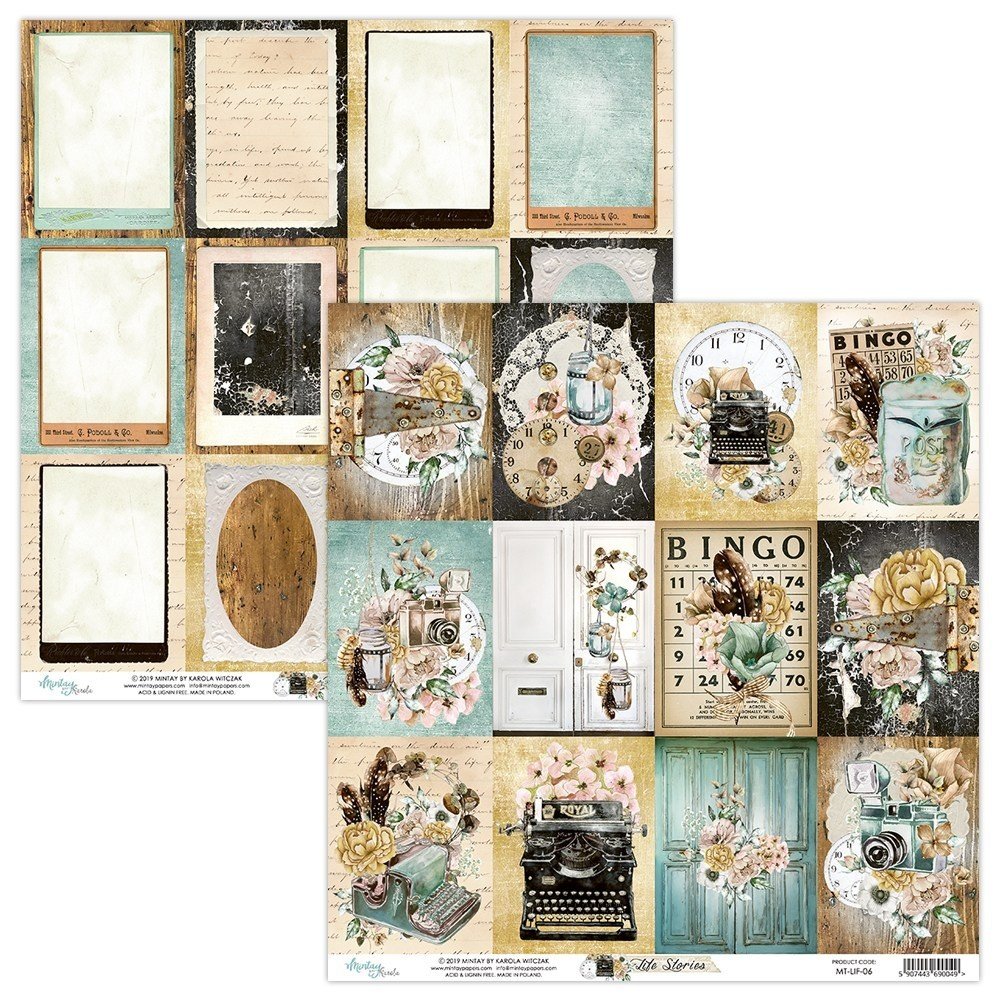 Mintay Life Stories 6x6 Inch Scrapbooking Paper Pad (MT-LIF-08) Mintay Life Stories 6x6 Inch Scrapbooking Paper Pad (MT-LIF-08)