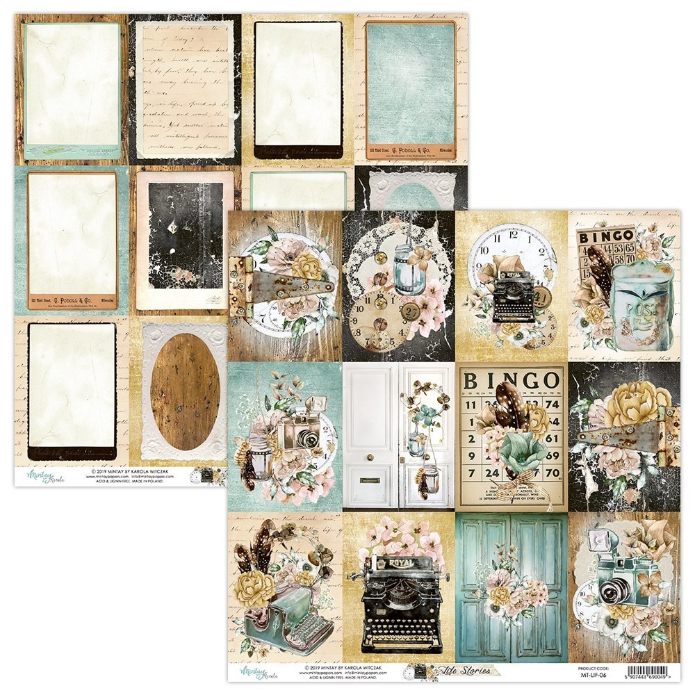Mintay Life Stories 6x6 Inch Scrapbooking Paper Pad (MTLIF08