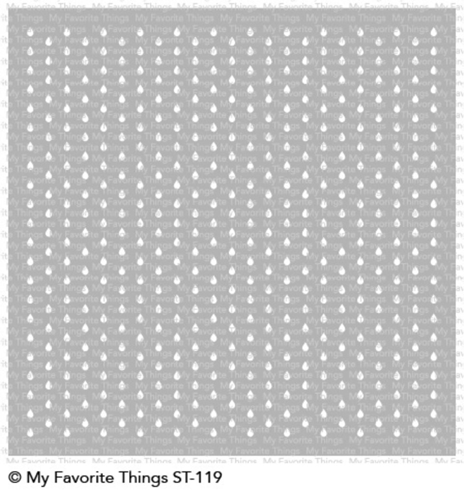 My Favorite Things Mini Staggered Raindrops Stencil (ST-119) My Favorite Things Mini Staggered Raindrops Stencil (ST-119)