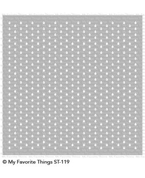 My Favorite Things Mini Staggered Raindrops Stencil (ST-119) My Favorite Things Mini Staggered Raindrops Stencil (ST-119)