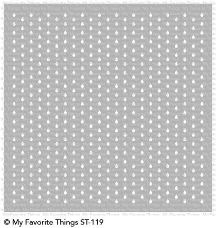 My Favorite Things Mini Staggered Raindrops Stencil (ST-119) My Favorite Things Mini Staggered Raindrops Stencil (ST-119)