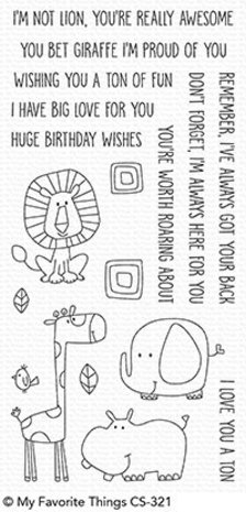 My Favorite Things Safari Friends Clear Stamps (CS-321)
