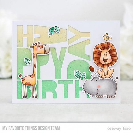 My Favorite Things Safari Friends Clear Stamps (CS-321)