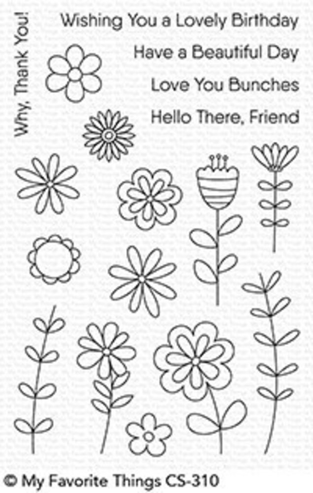 My Favorite Things Love Buds Clear Stamps (CS-310)