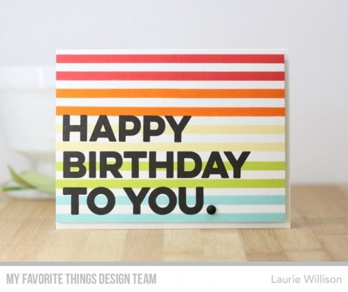 My Favorite Things Happy Birthday to You Clear Stamps (CS-320)