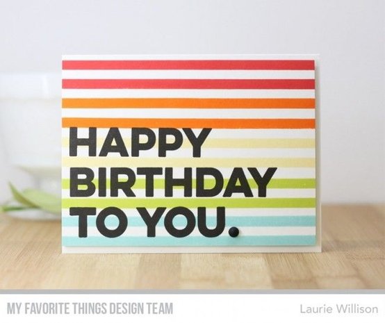 My Favorite Things Happy Birthday to You Clear Stamps (CS-320)