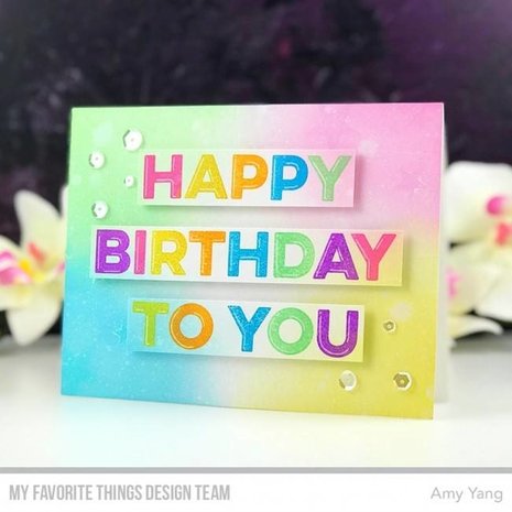 My Favorite Things Happy Birthday to You Clear Stamps (CS-320)