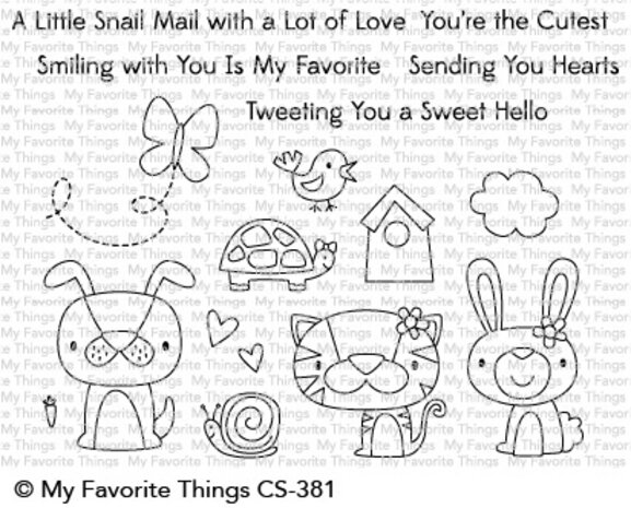 My Favorite Things Cute Critters Clear Stamps (CS-381)