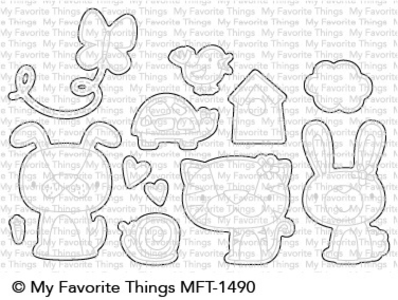 My Favorite Things Die-Namics Cute Critters (MFT-1490) My Favorite Things Die-Namics Cute Critters (MFT-1490)