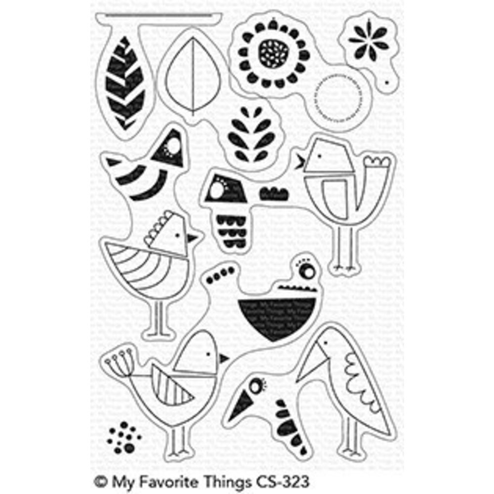 My Favorite Things Mod Birds Clear Stamps (CS-323) - Paperpads.nl
