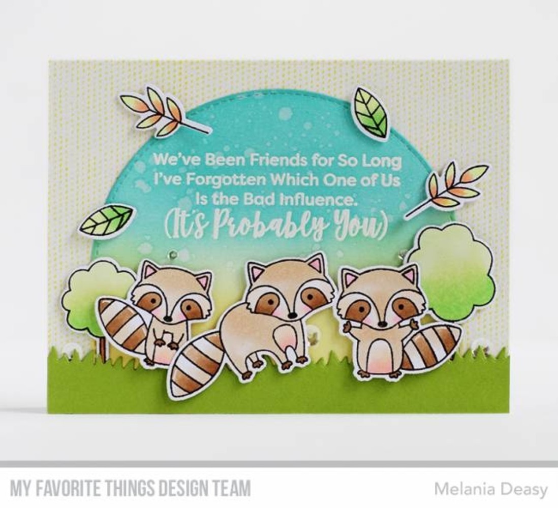 My Favorite Things Friendly Raccoons Clear Stamps (CS-332)
