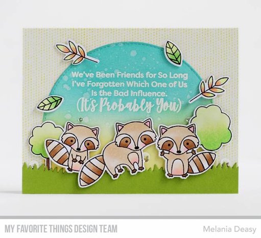 My Favorite Things Friendly Raccoons Clear Stamps (CS-332)