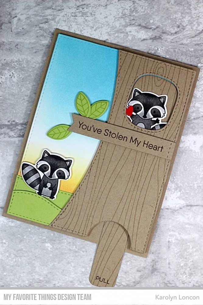 My Favorite Things Friendly Raccoons Clear Stamps (CS-332)