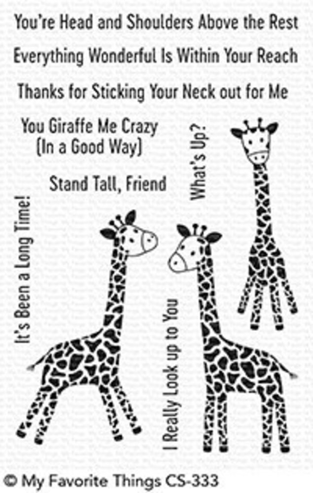 My Favorite Things Playful Giraffes Clear Stamps (CS-333)
