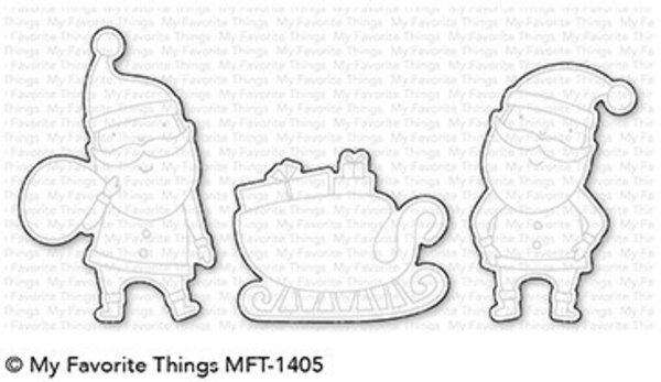 My Favorite Things Sassy Santa Clear Stamps (CS-341)