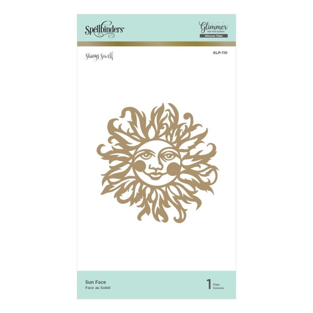 Spellbinders Sun Face Hot Foil Plate (GLP-110) Spellbinders Sun Face Hot Foil Plate (GLP-110)