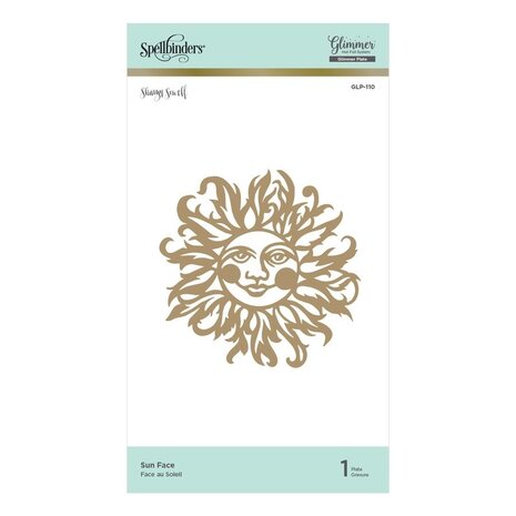 Spellbinders Sun Face Hot Foil Plate (GLP-110) Spellbinders Sun Face Hot Foil Plate (GLP-110)