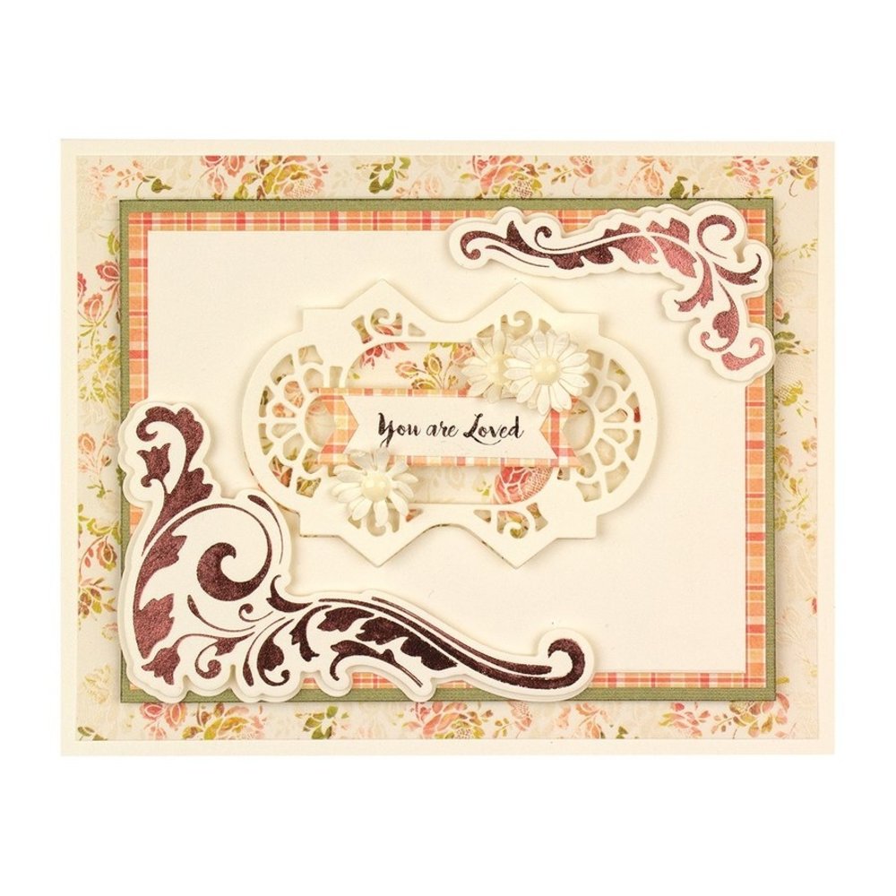 Spellbinders Gilded Leaves Shaped Panel Hot Foil Plate (GLP-119) Spellbinders Gilded Leaves Shaped Panel Hot Foil Plate (GLP-119)