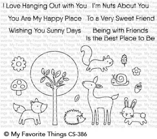 My Favorite Things Sweet Spring Friends Clear Stamps (CS-386)
