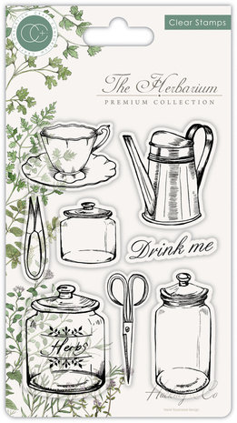 Craft Consortium The Herbarium Clear Stamps Utensils (CCSTMP012) Craft Consortium The Herbarium Clear Stamps Utensils (CCSTMP012)