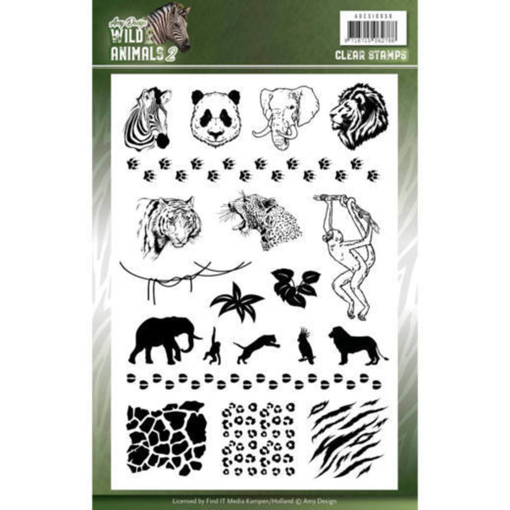 Amy Design Wild Animals 2 Clear Stamp Set (ADCS10058)