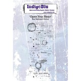 IndigoBlu Open your Heart A6 Rubber Stamp (IND0504PC)