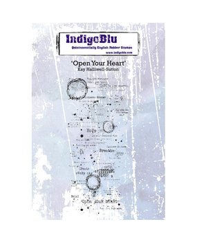 IndigoBlu Open your Heart A6 Rubber Stamp (IND0504PC) IndigoBlu Open your Heart A6 Rubber Stamp (IND0504PC)