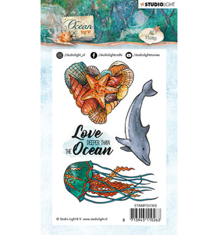Studio Light Ocean View Clear Stamps (STAMPOV368) Studio Light Ocean View Clear Stamps (STAMPOV368)