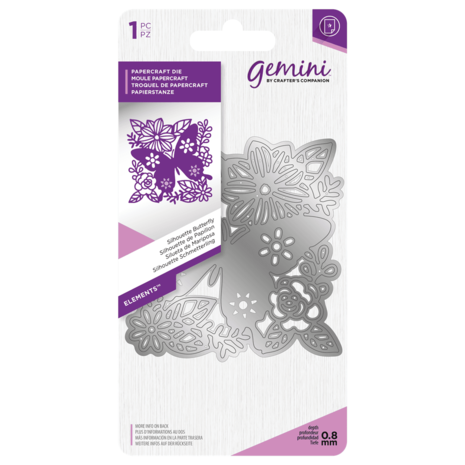 Gemini Silhouette Butterfly Papercraft Die (GEM-MD-ELE-SBUT)