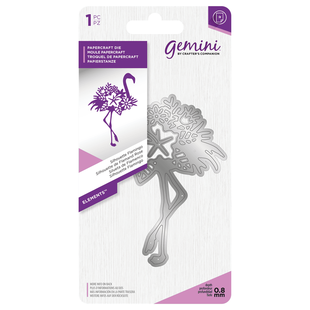 Gemini Silhouette Flamingo Papercraft Die (GEM-MD-ELE-SFLAM)