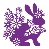 Gemini Silhouette Rabbit Papercraft Die (GEM-MD-ELE-SRAB)