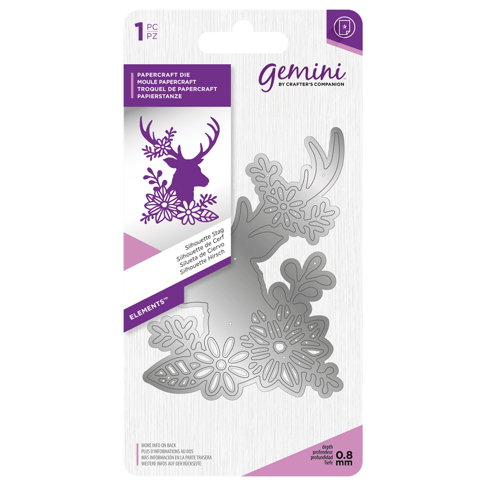Gemini Silhouette Stag Papercraft Die (GEM-MD-ELE-SSTAG) Gemini Silhouette Stag Papercraft Die (GEM-MD-ELE-SSTAG)