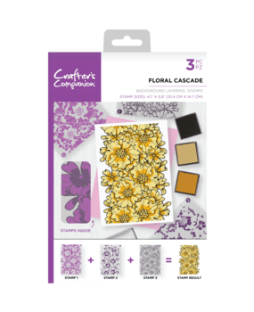 Crafter's Companion Floral Cascade Background Layering Stamps (CC-ST-CA-BKFLO)