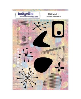 IndigoBlu Mid Mot 1 A5 Rubber Stamp (IND0523) IndigoBlu Mid Mot 1 A5 Rubber Stamp (IND0523)