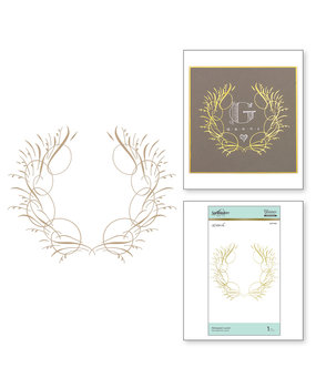 Spellbinders Monogram Laurel Hot Foil Plate (GLP-105) Spellbinders Monogram Laurel Hot Foil Plate (GLP-105)