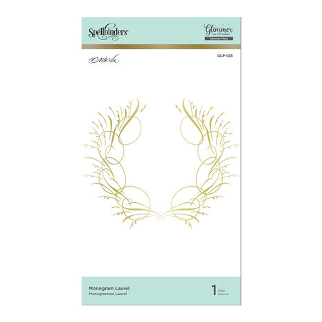 Spellbinders Monogram Laurel Hot Foil Plate (GLP-105) Spellbinders Monogram Laurel Hot Foil Plate (GLP-105)