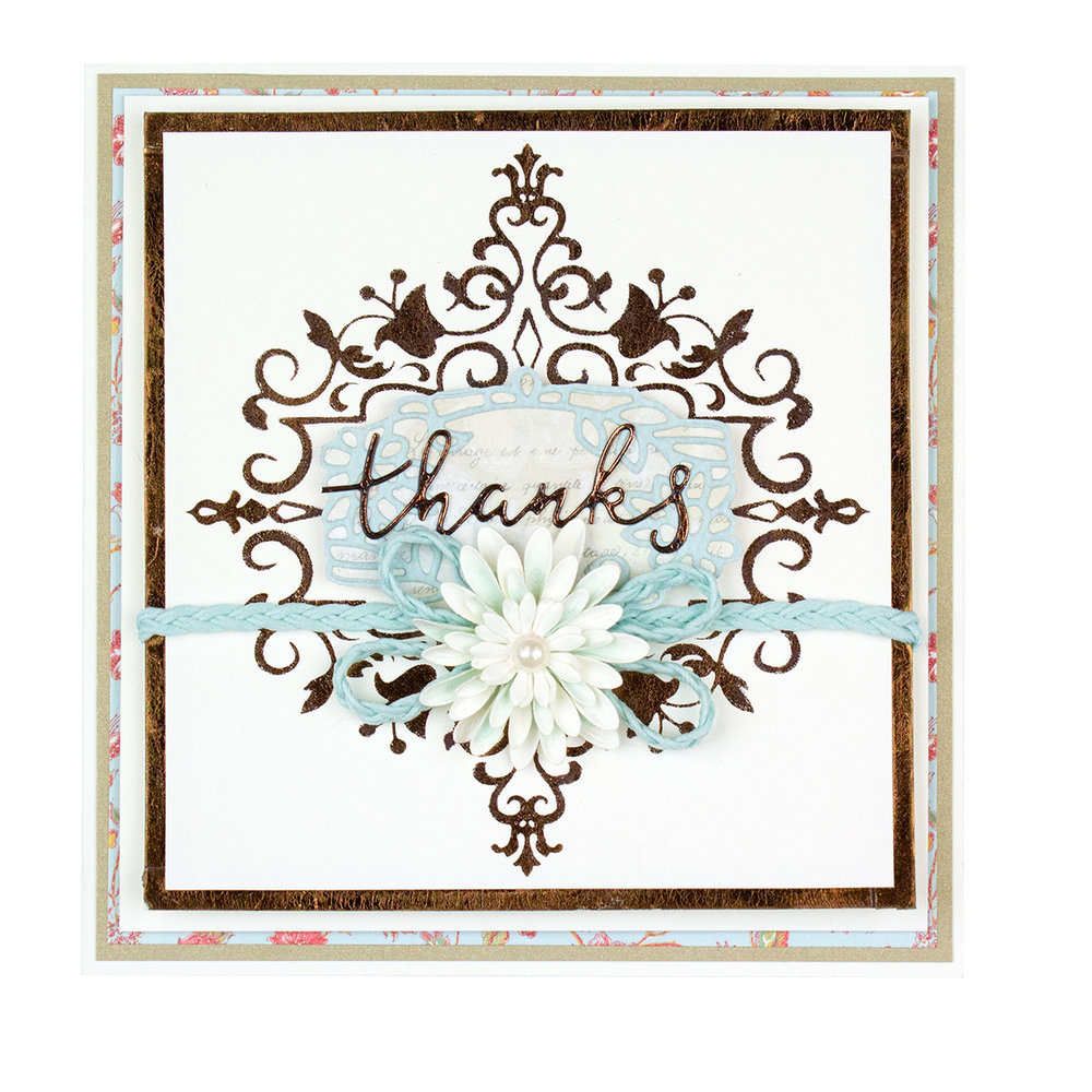 Spellbinders Petite Looking Glass Frame Hot Foil Plate (GLP-126) Spellbinders Petite Looking Glass Frame Hot Foil Plate (GLP-126)