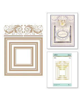 Spellbinders Crowned Rimmed Squares Hot Foil Plate (GLP-127) Spellbinders Crowned Rimmed Squares Hot Foil Plate (GLP-127)