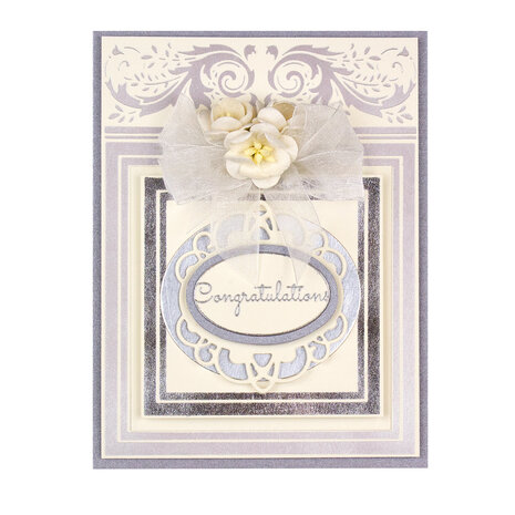 Spellbinders Crowned Rimmed Squares Hot Foil Plate (GLP-127)