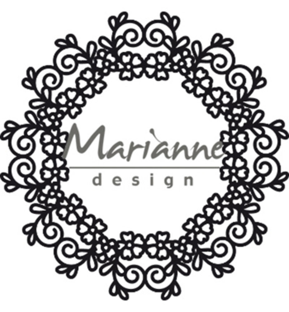 Marianne Design Craftable Floral Doily (CR1470)