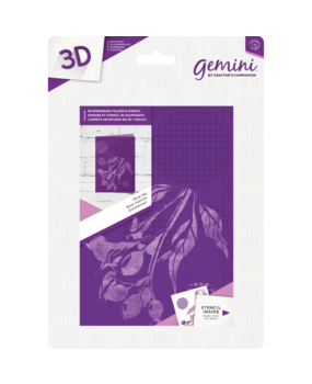 Gemini Rose Hip 3D Embossing Folder & Stencil (GEM-EF5-3D-ROHI) Gemini Rose Hip 3D Embossing Folder & Stencil (GEM-EF5-3D-ROHI)