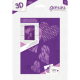 Gemini Contemporary Hearts 3D Embossing Folder & Stencil (GEM-EF5-3D-COHE)