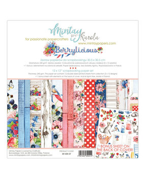 Mintay Berrylicious 12x12 Inch Scrapbooking Paper Set (MT-BER-07) Mintay Berrylicious 12x12 Inch Scrapbooking Paper Set (MT-BER-07)