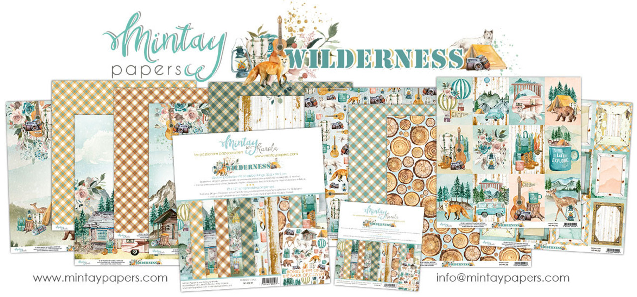 Mintay Wilderness 12x12 Inch Scrapbooking Paper Set (MT-WIL-07) Mintay Wilderness 12x12 Inch Scrapbooking Paper Set (MT-WIL-07)