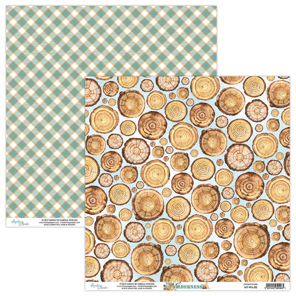Mintay Wilderness 12x12 Inch Scrapbooking Paper Set (MT-WIL-07) Mintay Wilderness 12x12 Inch Scrapbooking Paper Set (MT-WIL-07)